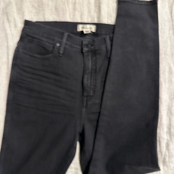 Madewell High-Rise Skinny Jeans in Black 32 tall high-rise - Picture 1 of 3